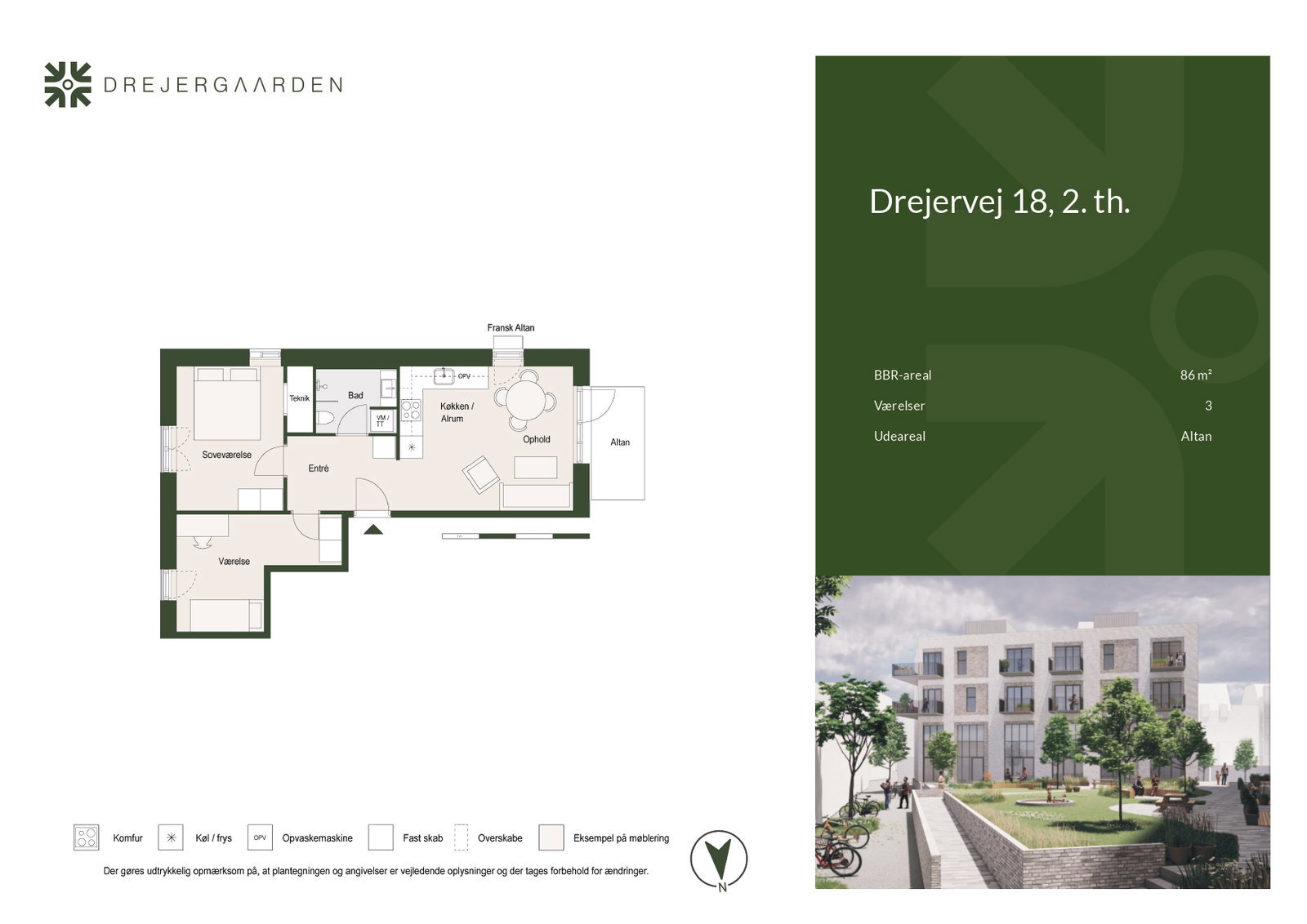 Visual presentation of the listing