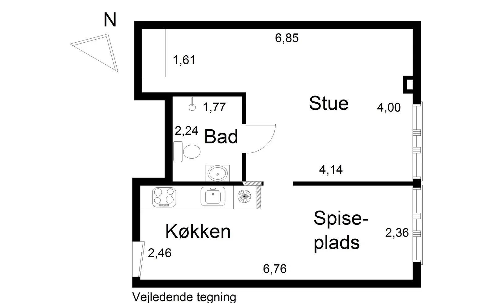 Visual presentation of the listing