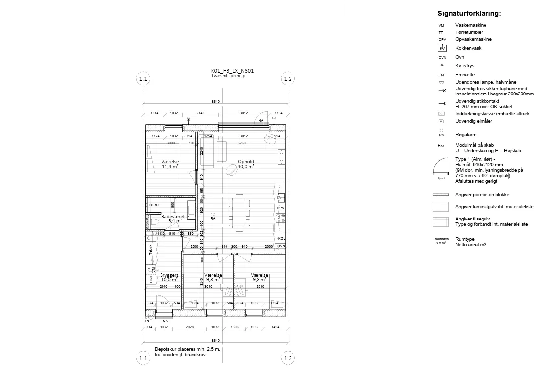 Visual presentation of the listing