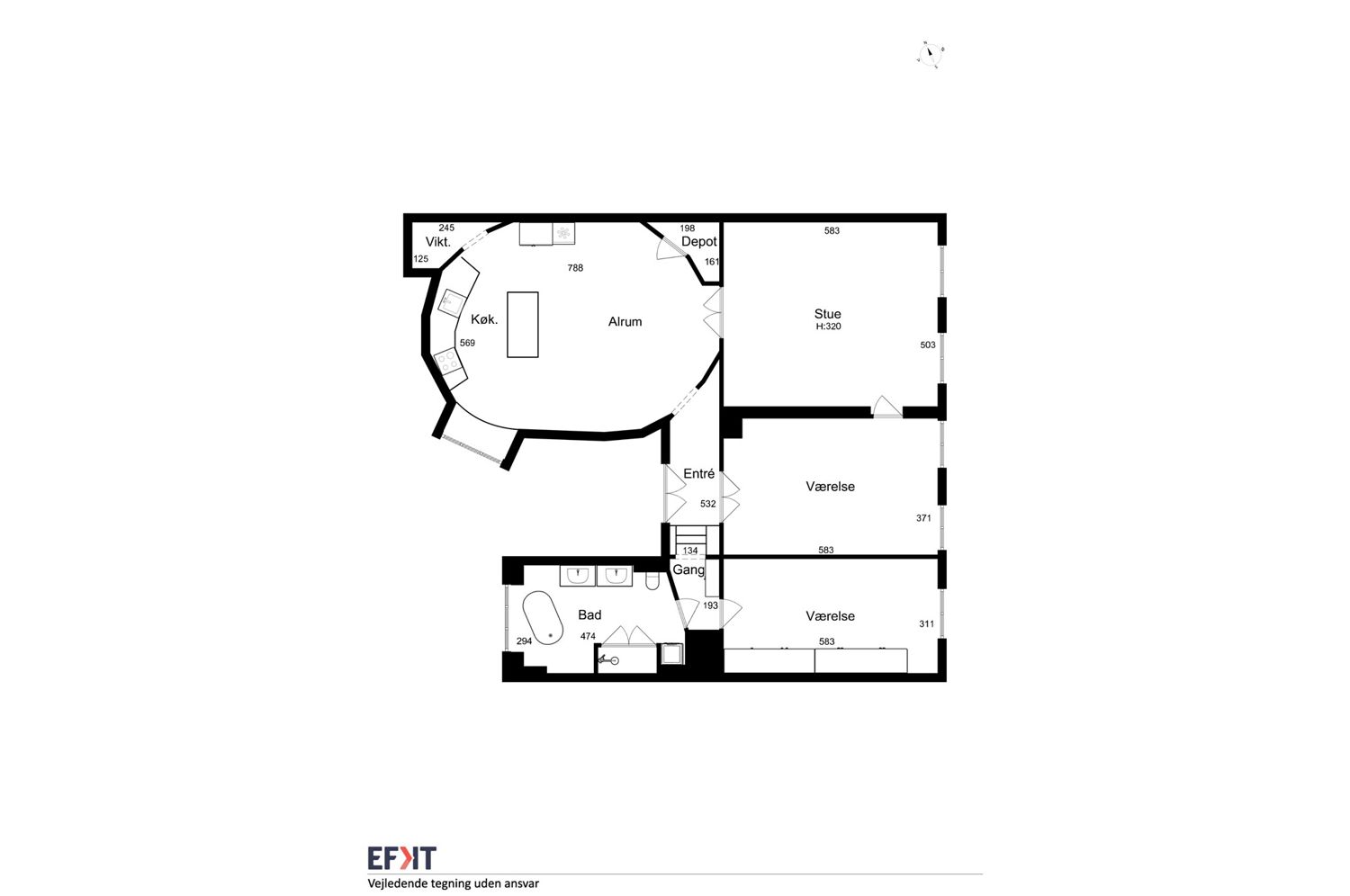 Visual presentation of the listing