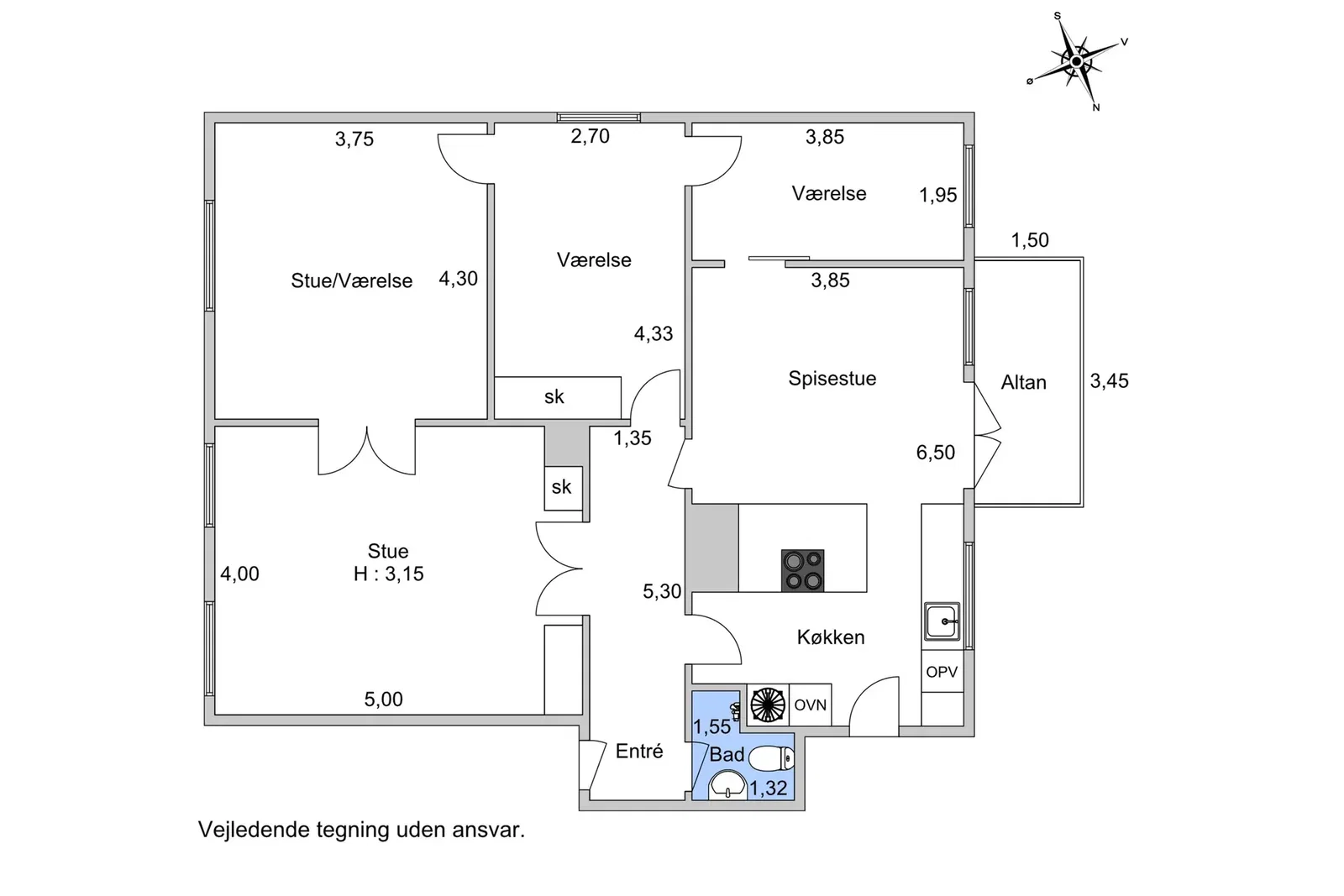 Visual presentation of the listing