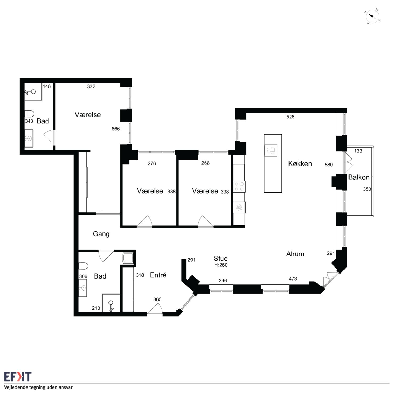 Visual presentation of the listing