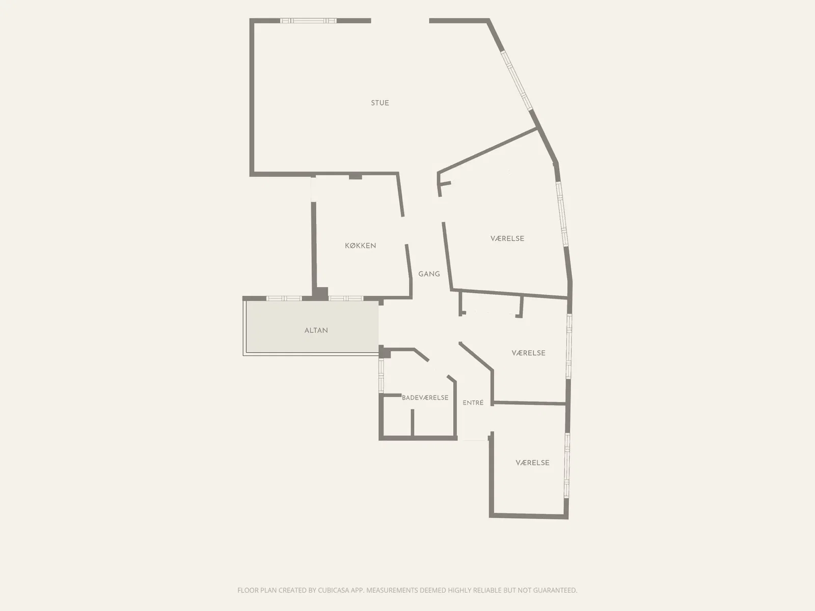 Visual presentation of the listing