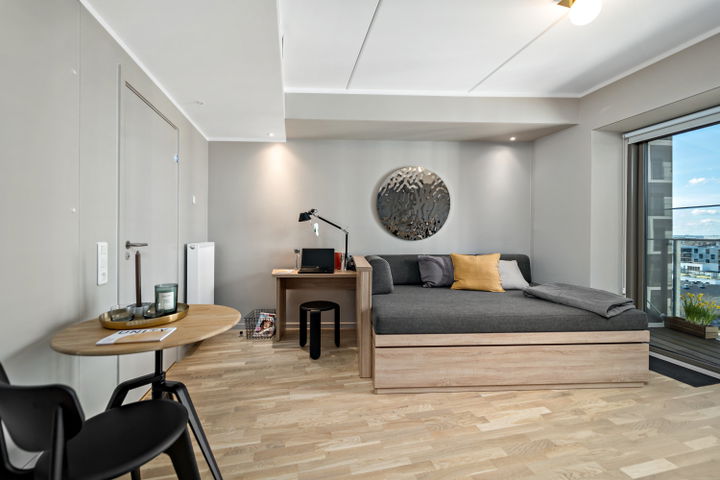 Furnished 1-room apartment with south-facing balcony - Gøteborg Allé, Aarhus N - 4