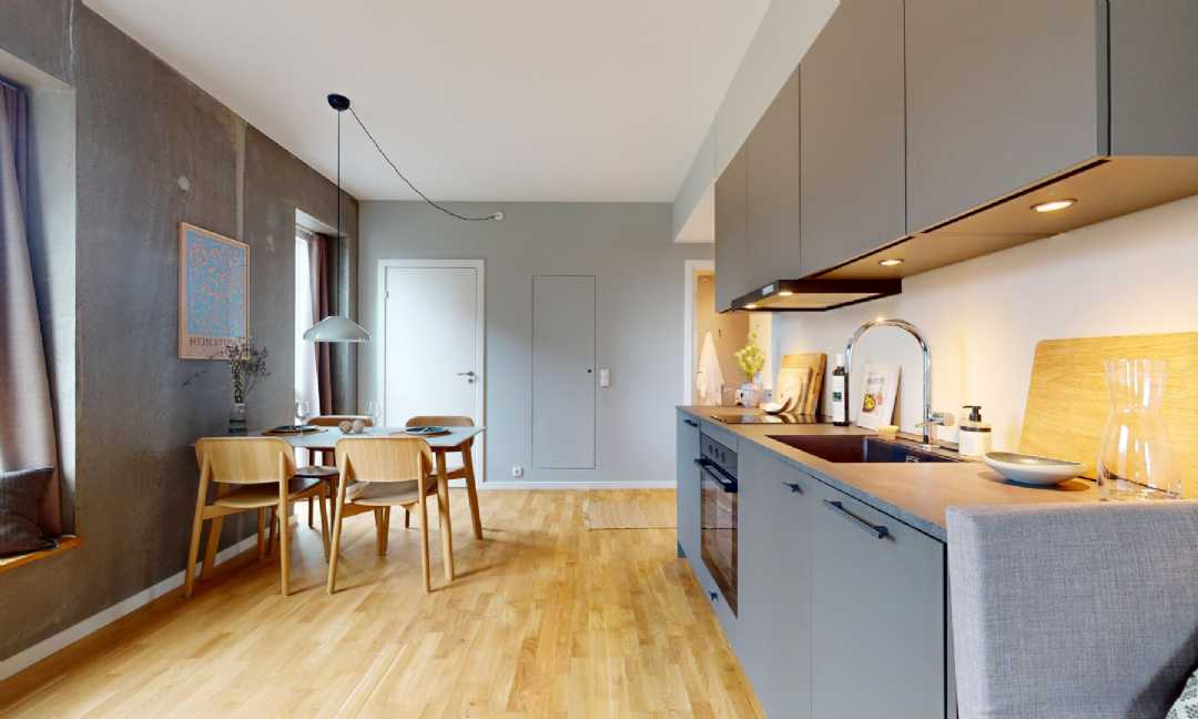 apartment Moderne og lys 2 værelses lejlighed med solrig Altan I det grønne Ørestad
