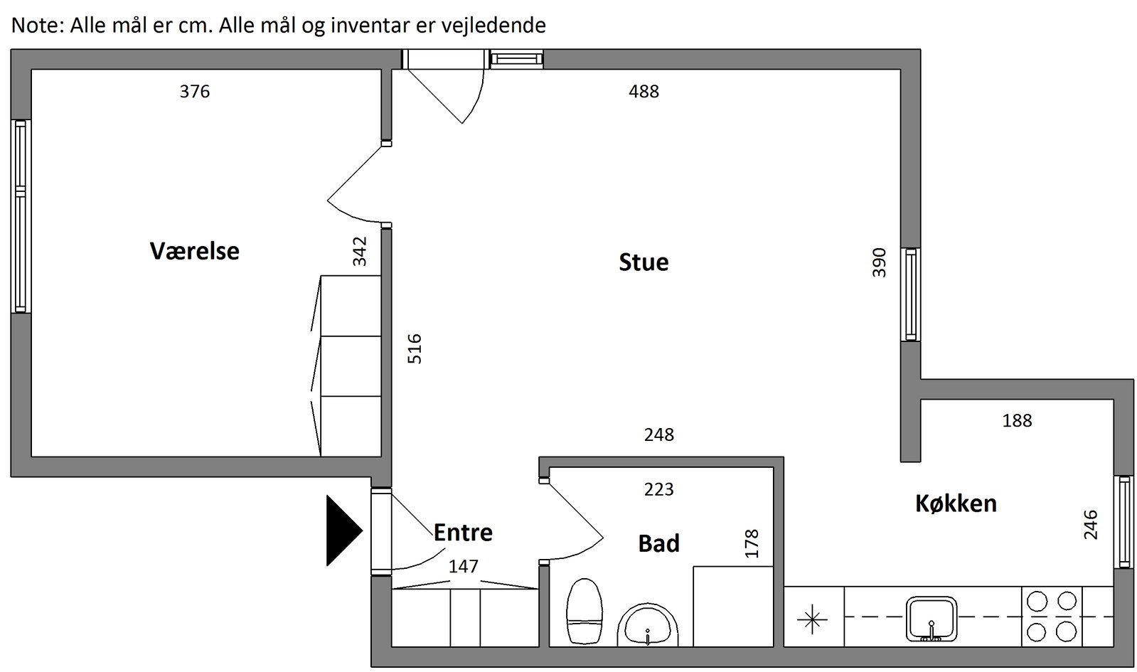 Visual presentation of the listing