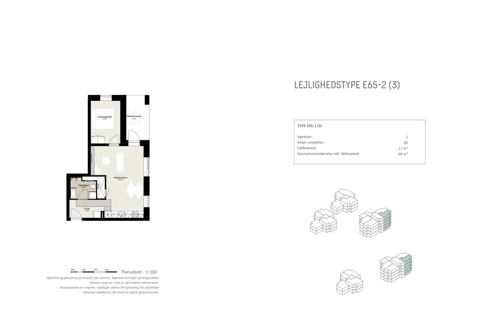 Visual presentation of the listing
