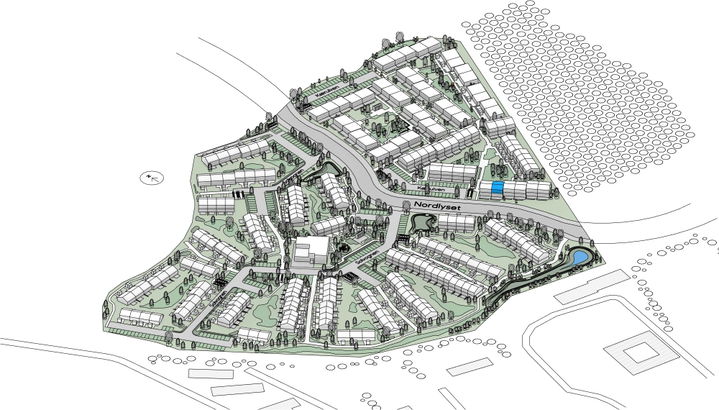 Lejlighed i rækkehus i moderne bofællesskab - Kærulven, Køge - 0