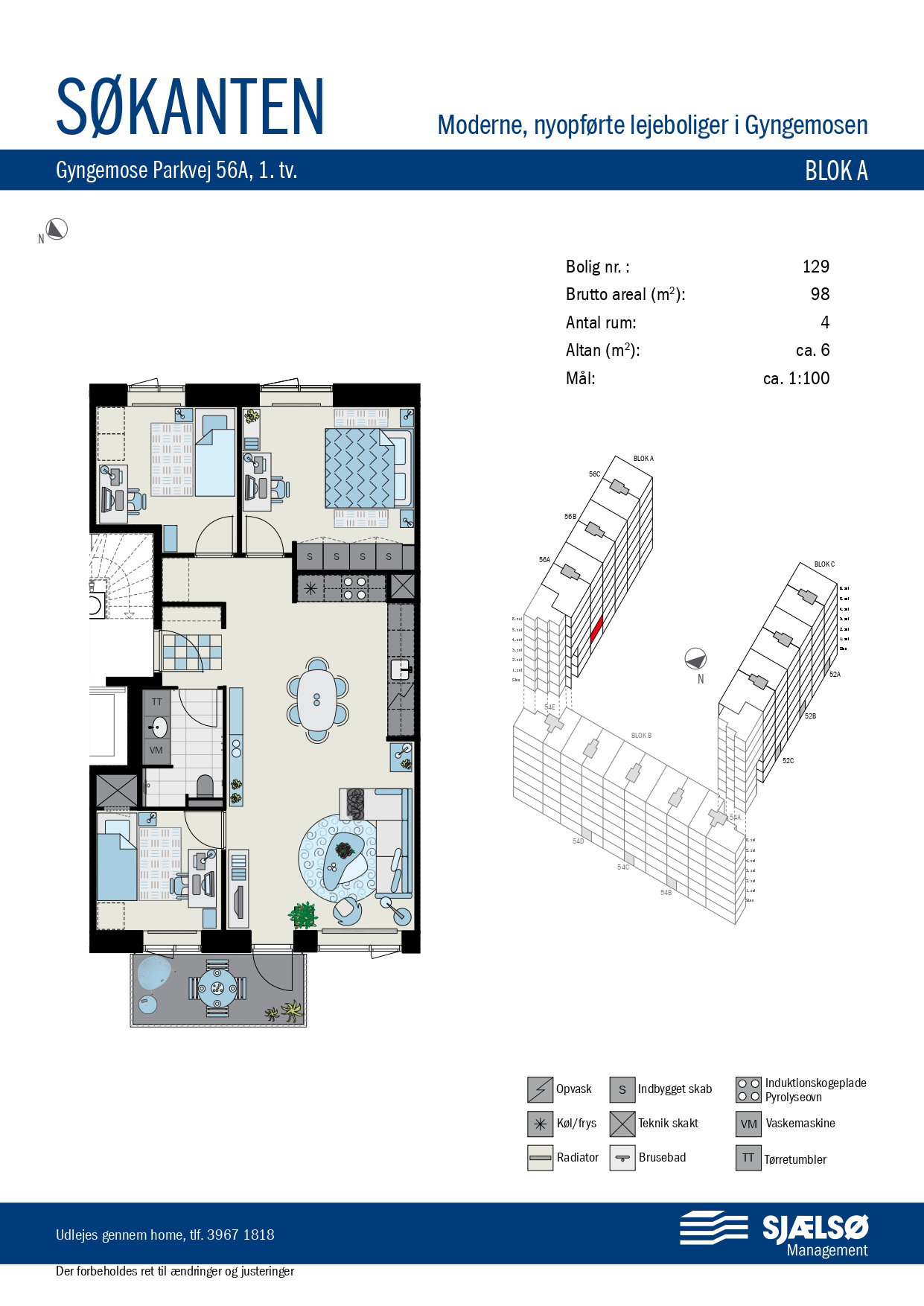 Visual presentation of the listing