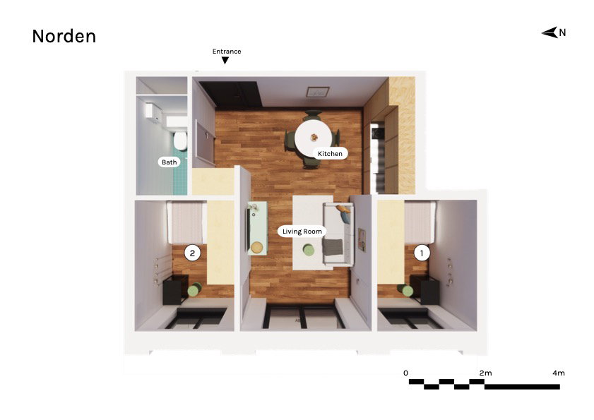 Visual presentation of the listing
