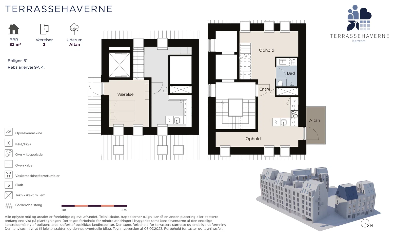 Visual presentation of the listing