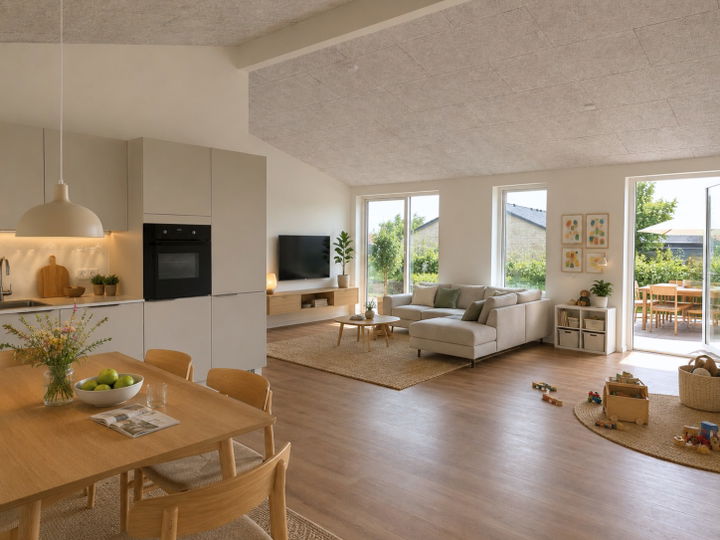 4-room semi-detached house, 106 m² - Teglparken, Løsning - 0