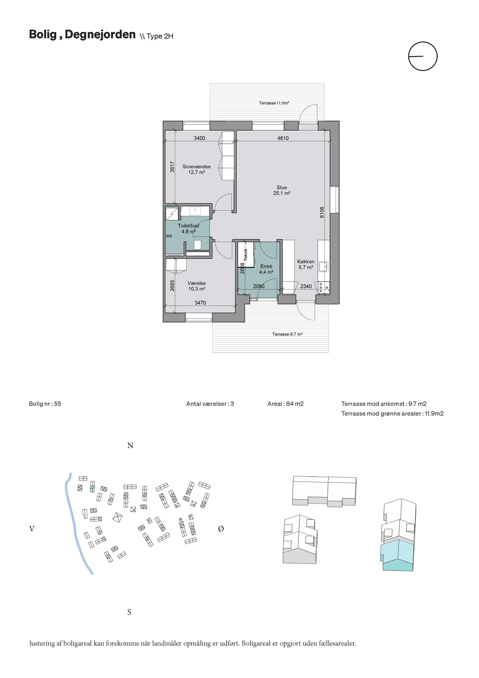 Visual presentation of the listing