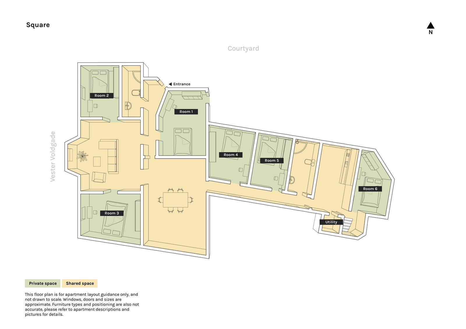 Visual presentation of the listing