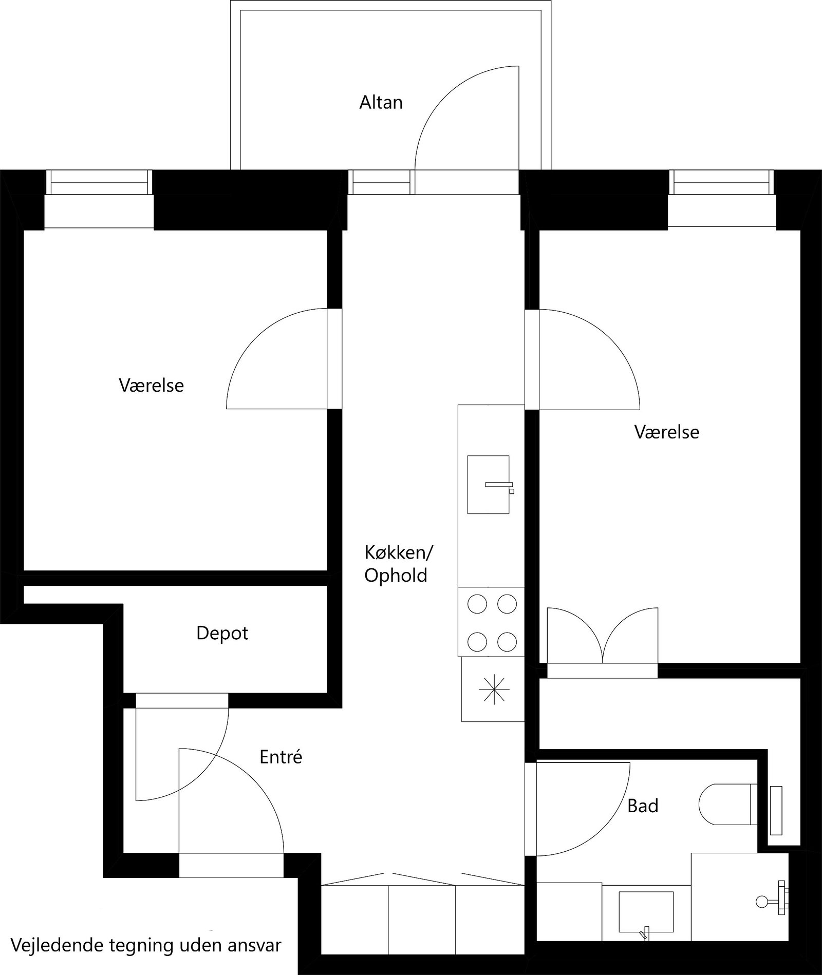 2-værelses lejlighed på 53 m² til leje i Risskov – Arresøvej, 3. sal – billede 7