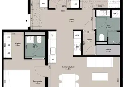 Visual presentation of the listing