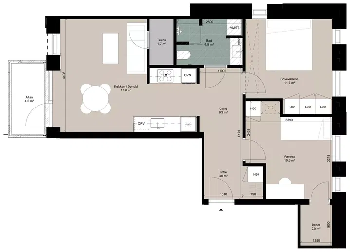 Apartment at Edderdunsvej 6c 3.3 - Edderdunsvej, Ringsted - 3
