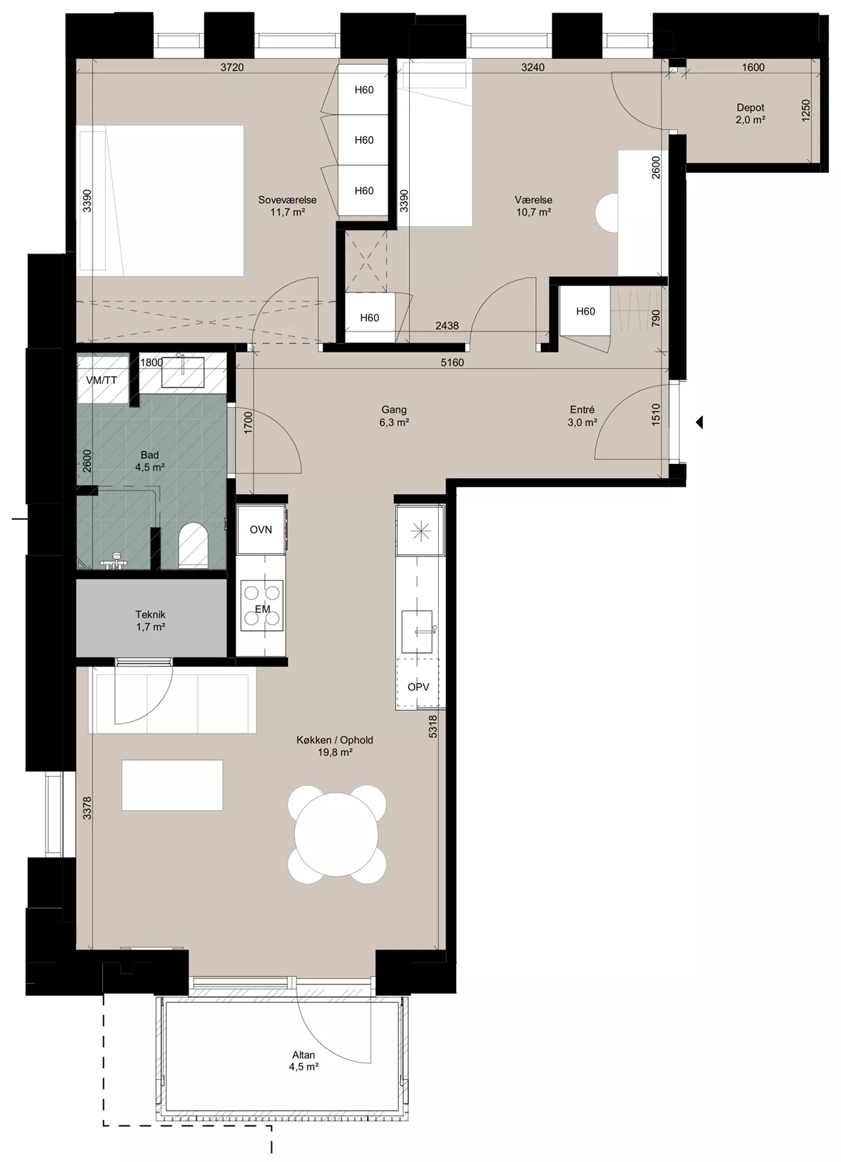 Visual presentation of the listing