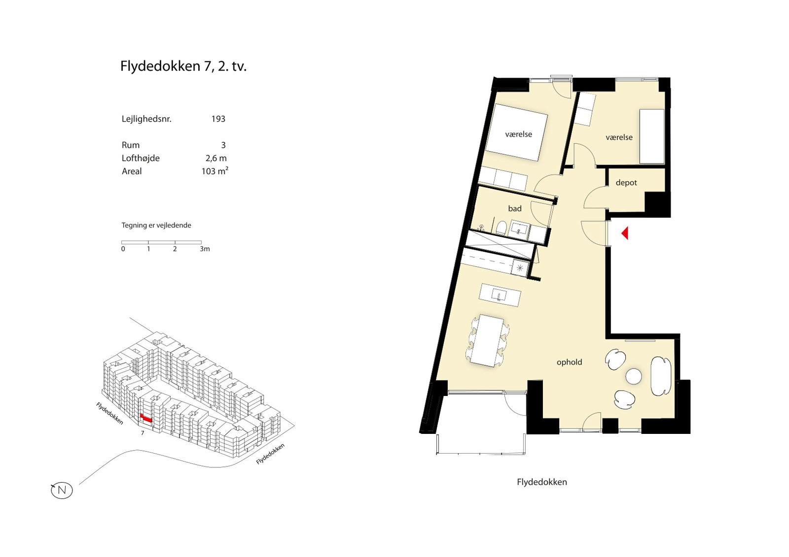 Visual presentation of the listing