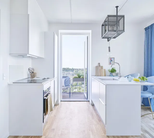 apartment Lys 2-værelses lejlighed mod sydøst med to altaner