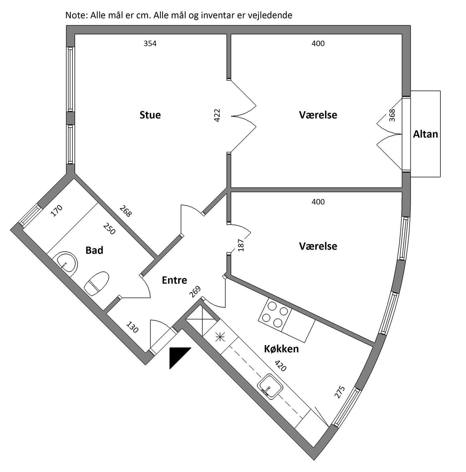Visual presentation of the listing
