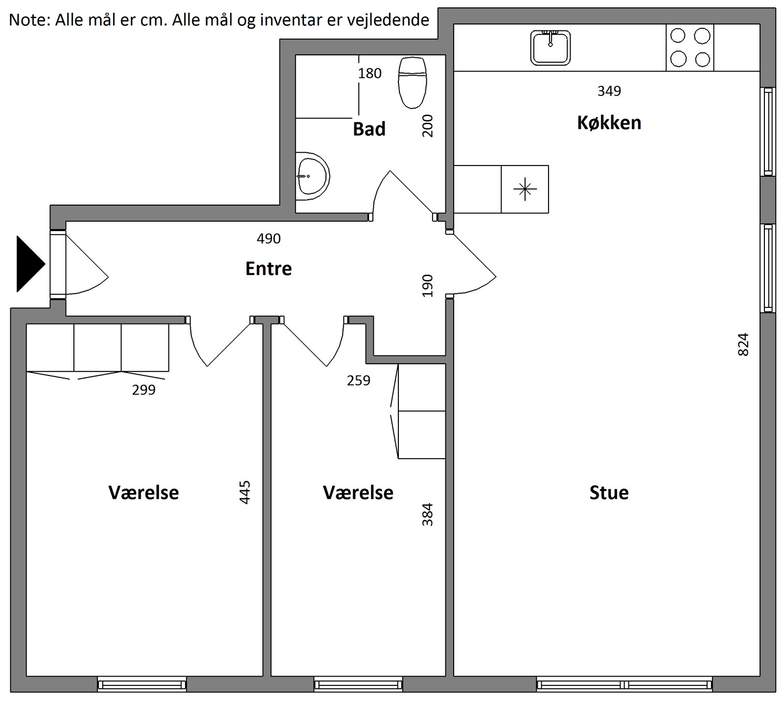 Visual presentation of the listing