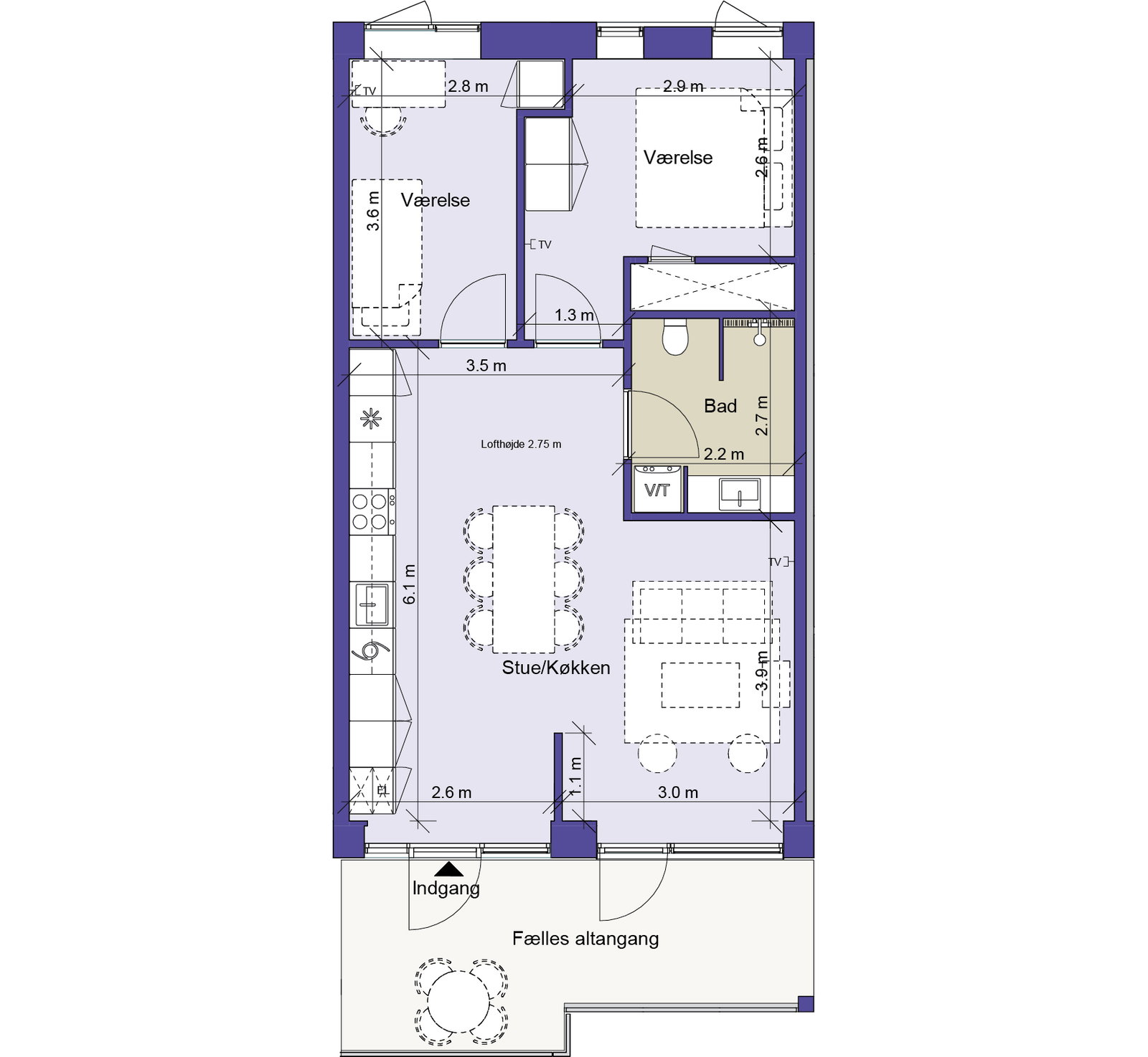 Visual presentation of the listing