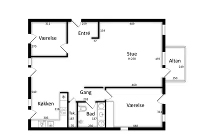 Visual presentation of the listing