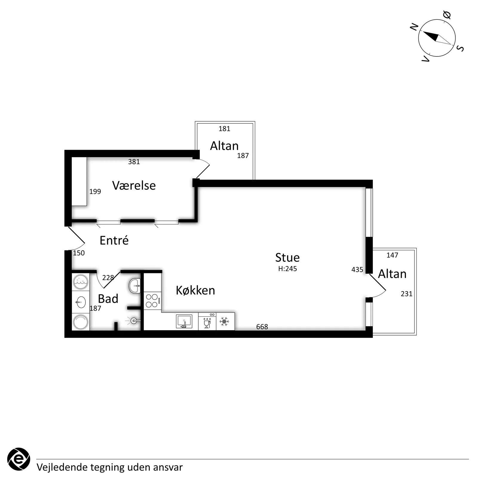 Visual presentation of the listing