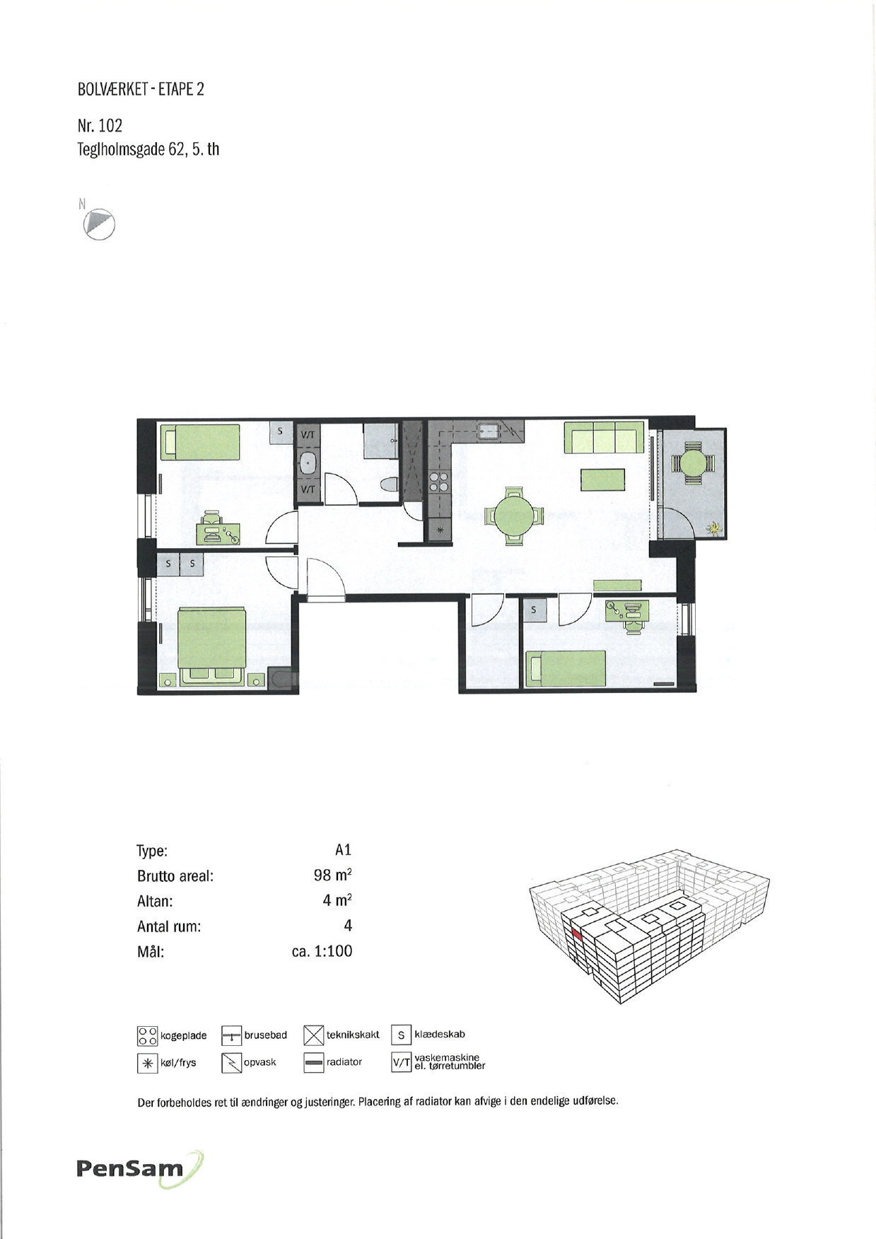 Visual presentation of the listing