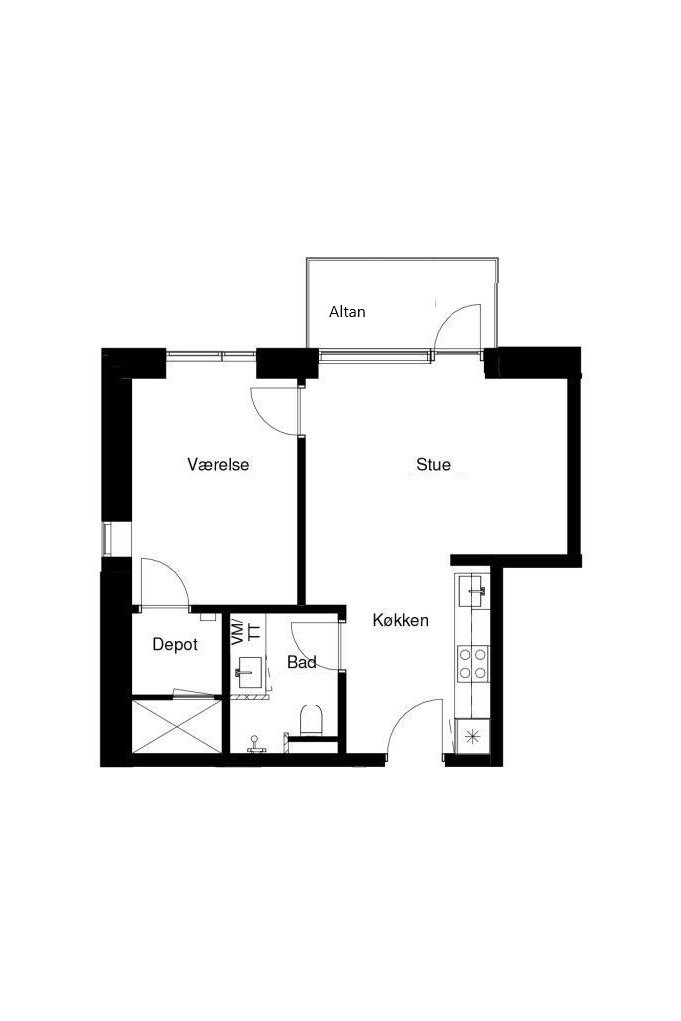 2-værelses lejlighed på 56 m² til leje i Risskov – Borresøvej, 2. sal – billede 14