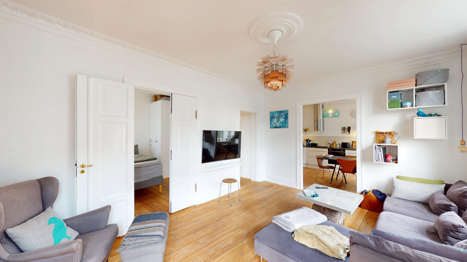 87 m² lejlighed med altan og stort køkken i København K – billede 10
