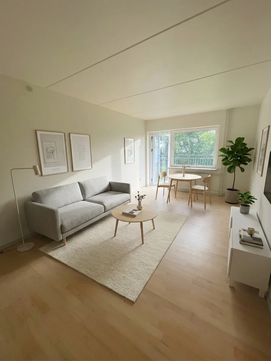 Bright 2-room apartment with balcony, parking and EV charger – close to shops, bus and sports – photo 4