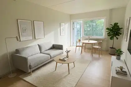 Bright 2-room apartment with balcony, parking and EV charger – close to shops, bus and sports – photo 4