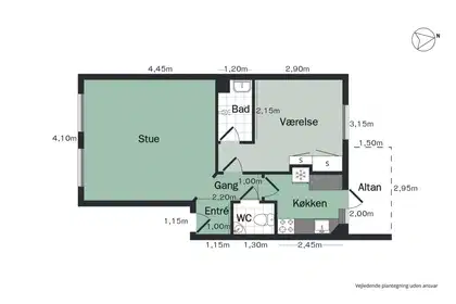 Bright 2-room apartment with balcony on Færøgade – photo 18
