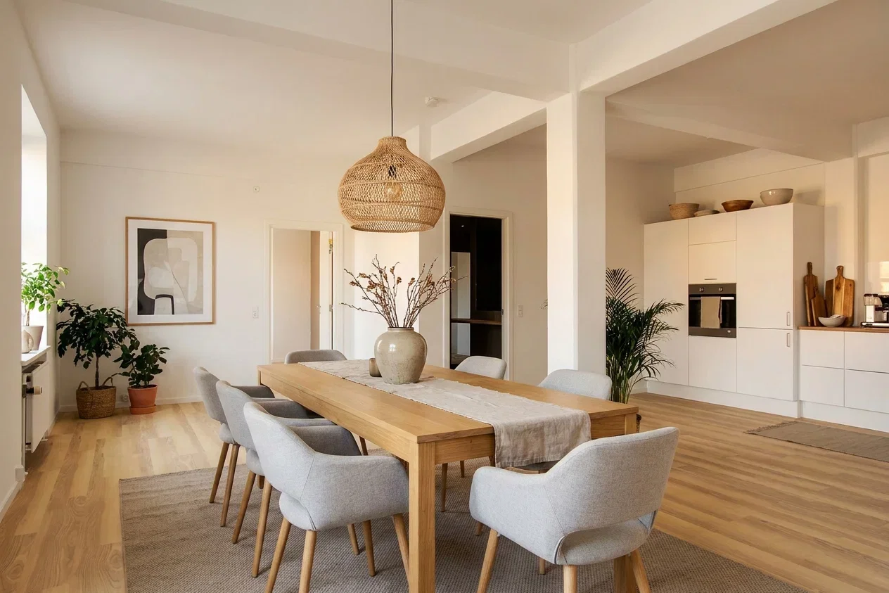 Bright and high-ceilinged 3-room apartment of 125 m² with balcony, elevator and parking – suitable for sharing and senior-friendly