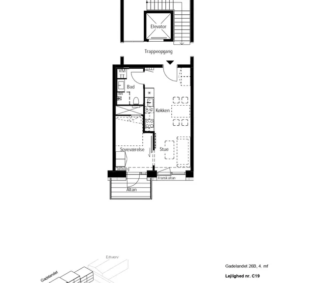 Lækker bolig på 55m²