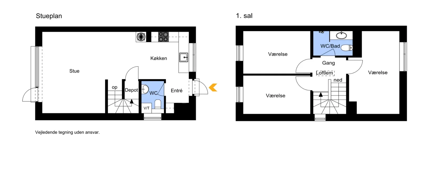 Lyst 4-værelses rækkehus med have og carport i Hasselager – billede 9