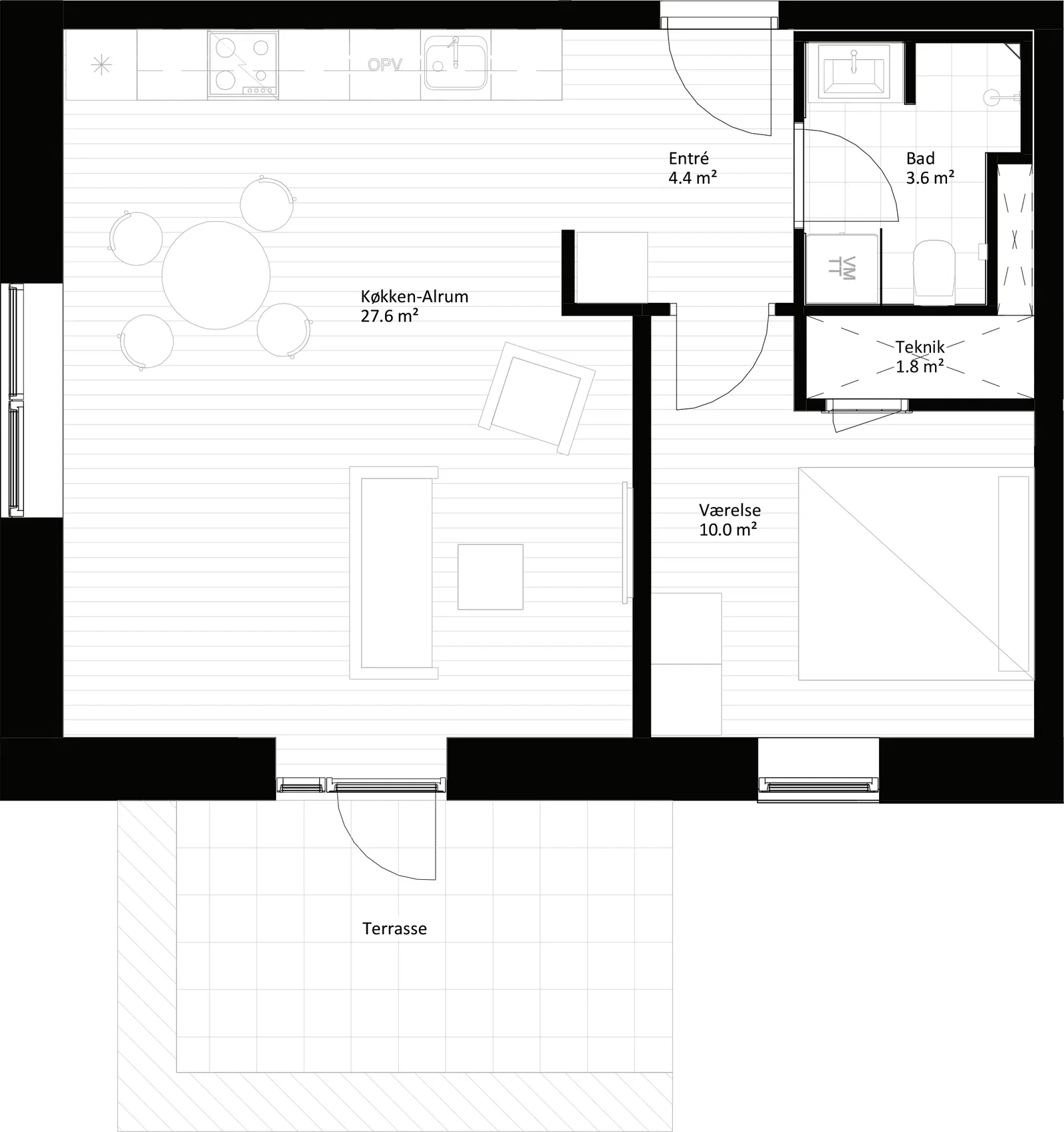 2-room apartment of 67 m² for rent in Fredericia – Mosegårdsvej, ground floor – photo 21