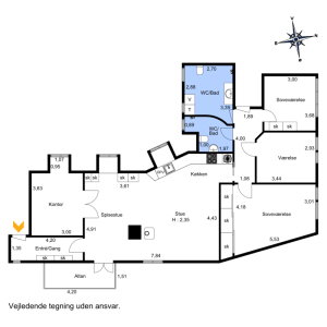 Karakterfuld 154 m² lejlighed med altan på Frederiksberg – billede 23