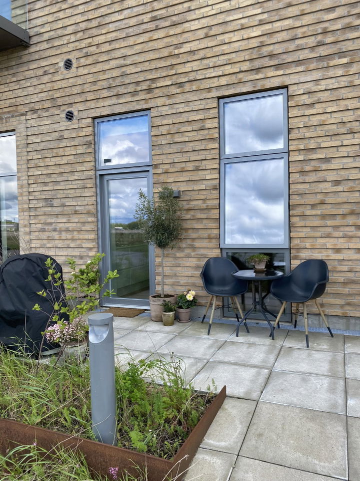 Højloftet 1-værelses med hems og privat terrasse ved fjorden – husdyr tilladt efter aftale – billede 5
