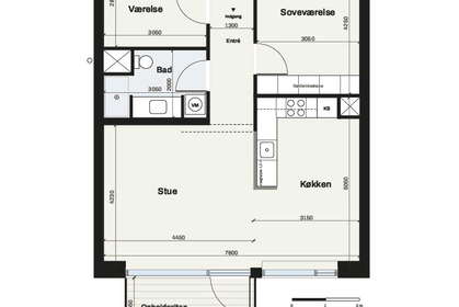 Lys 3-værelses lejlighed på 94 m² med stor altan og elevator – billede 6