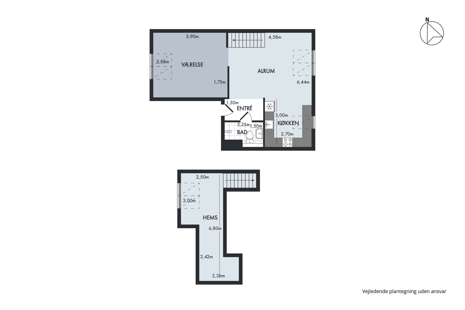 Bright 2-room apartment with character in Vestbyen – photo 14