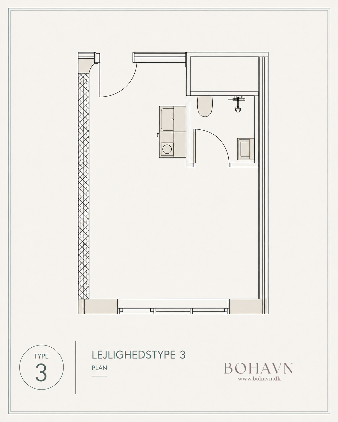 1-værelses lejlighed på 35 m² til leje i Østerbro – Hans Knudsens Plads, 3. sal – billede 8
