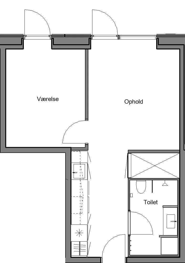 2-værelses lejlighed på 53 m² til leje i Aarhus N – Møllevangs Allé, stuen – billede 11