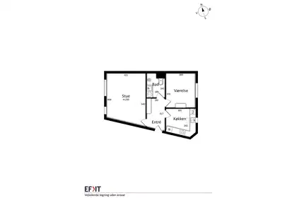 Brand-new renovated (2024) 2-room apartment of 70 m² in safe surroundings in the heart of Aalborg – photo 13