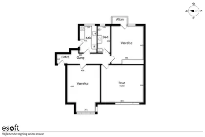 Lovely large and bright 3-room apartment of 100 m² with balcony – photo 8