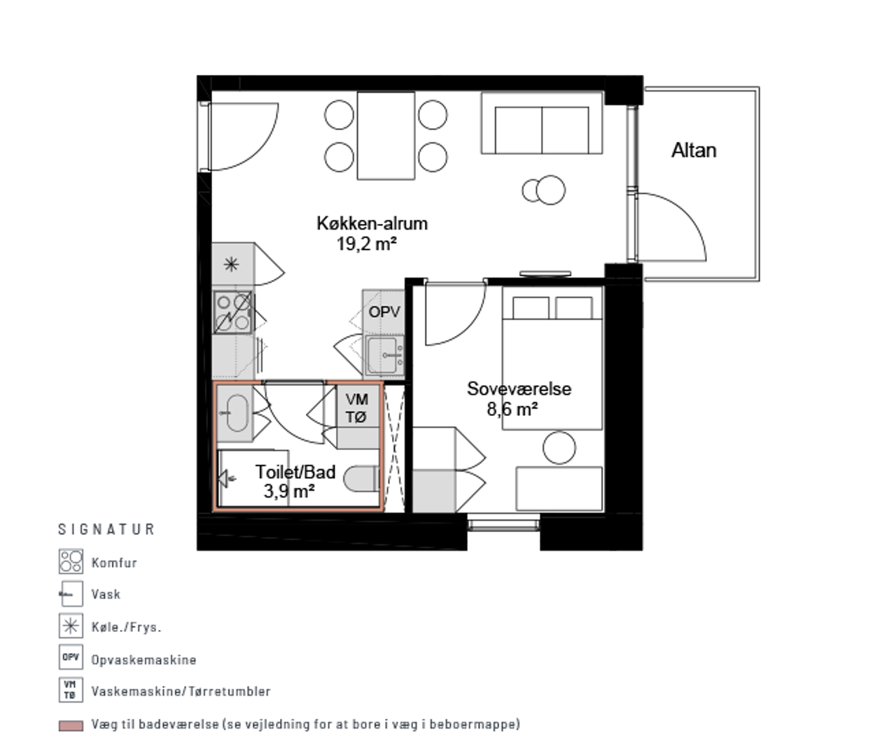 Lys 2-værelses lejlighed på 45 m² i Skejbyen – billede 13