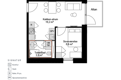 Lys 2-værelses lejlighed på 45 m² i Skejbyen – billede 13