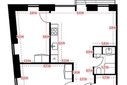 Bright 3-room apartment 74 m² with west-facing balcony – photo 17